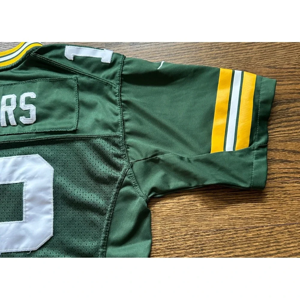 Nike NFL Green Bay Packers Aaron Rodgers 12 Youth Boys Large Football Jersey